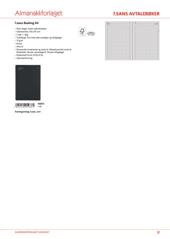 Norengros Kalendere og almanakker 2027 第 17 页