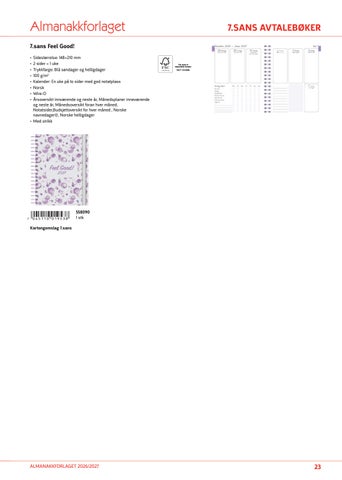 Norengros Kalendere og almanakker 2027 第 23 页