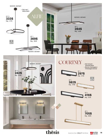 INTER Luminaires 灯饰目录 automne-Hiver 2026-27 第 11 页