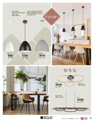 INTER Luminaires 灯饰目录 automne-Hiver 2026-27 第 17 页