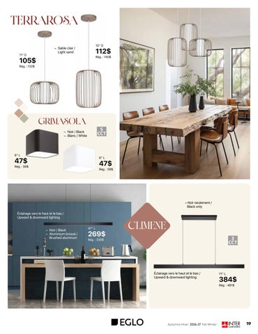 INTER Luminaires 灯饰目录 automne-Hiver 2026-27 第 19 页