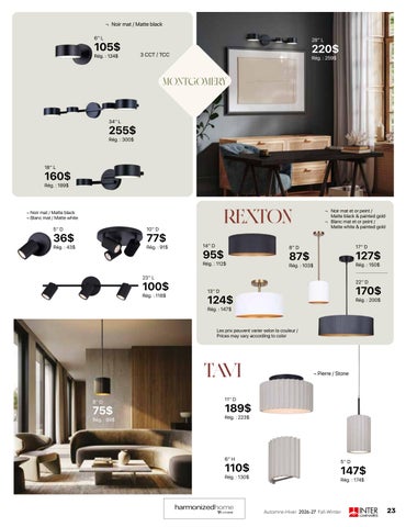 INTER Luminaires 灯饰目录 automne-Hiver 2026-27 第 23 页