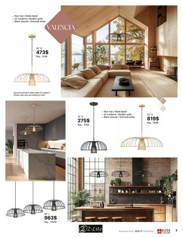 INTER Luminaires 灯饰目录 automne-Hiver 2026-27 第 7 页