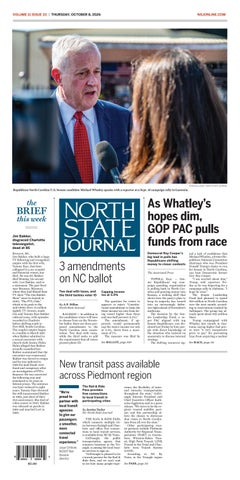 North State Journal Vol. 11, Issue 33
