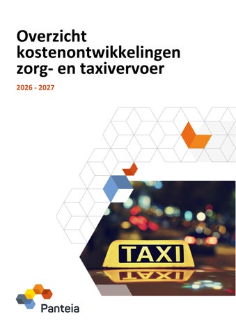 Overzicht kostenontwikkelingen taxivervoer 2027