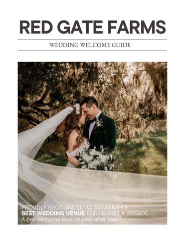 Red Gate Farms - Wedding Welcome Guide