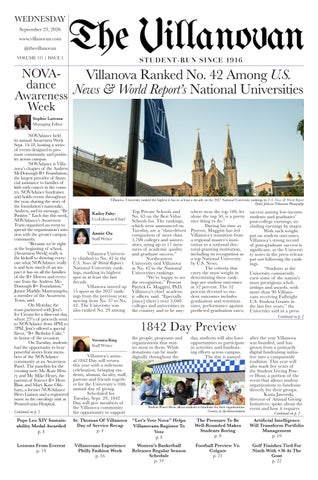 The Villanovan | Volume 121, Issue 3: September 23, 2026