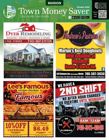 Marion Town Money Saver | October 2026