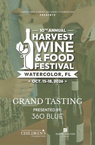 2026 Harvest Wine & Food Festival Grand Tasting Guide