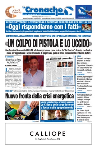 Cronache del 9 ottobre 2026