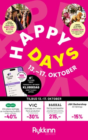 Rykkinn Senter Happy Days Høst 2026