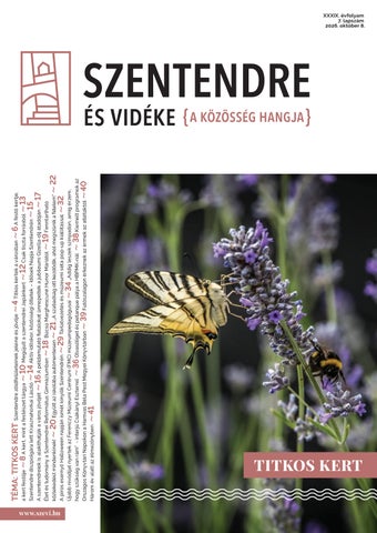 Szentendre és Vidéke 2026 szeptember-október