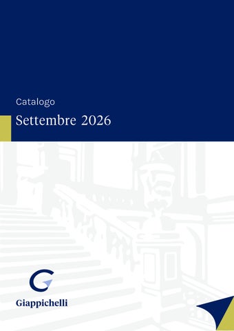 Catalogo Giappichelli Settembre 2026