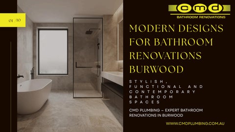 Modern Designs for Bathroom Renovations Burwood