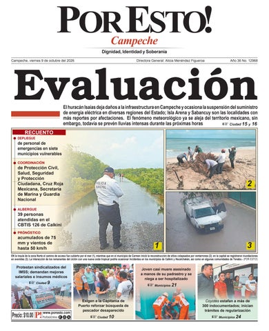 PORTADA POR ESTO CAMPECHE, VIERNES 9 DE OCTUBRE DE 2026