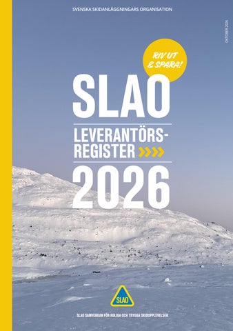SLAO Leverantörsregister 2026-2027
