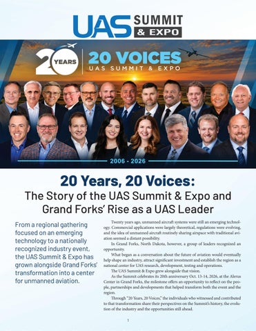 20 Years, 20 Voices of the UAS Summit & Expo