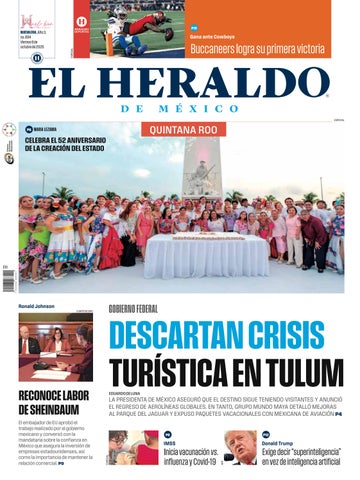 El Heraldo Quintana Roo. Edición impresa del viernes 9 de octubre 2026