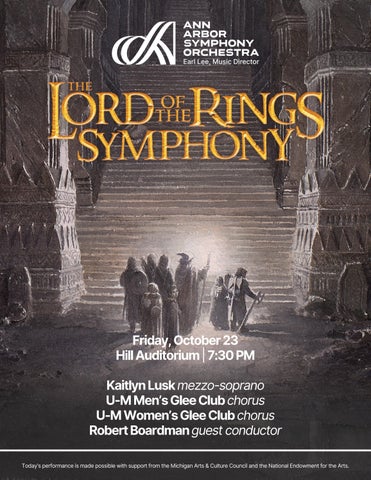 Lord of the Rings Symphony – October 2026 Pops Program Book