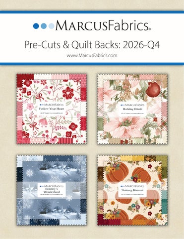 Marcus Fabrics 2026-Q4 Pre-Cuts & Quilt Backs