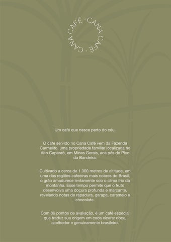 Cardapio Cana Cafe - Digital
