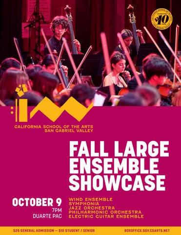 CSArts-SGV IM Fall Large Ensemble Showcase 2026