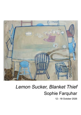 Sophie Farquhar | Lemon Sucker, Blanket Thief
