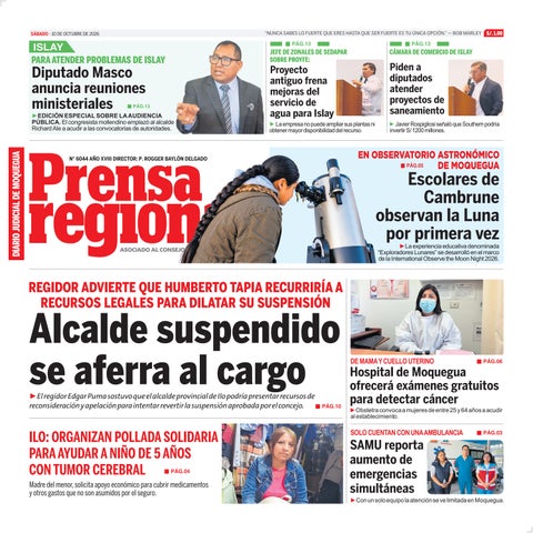 La Prensa Regional – Sábado 10 de octubre de 2026