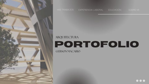 PORTAFIO DE ARQUITECTURA