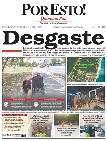 PORTADA POR ESTO CANCUN, SABADO 10 DE OCTUBRE DE 2026