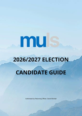MULS Election Candidate Guide 2026/27
