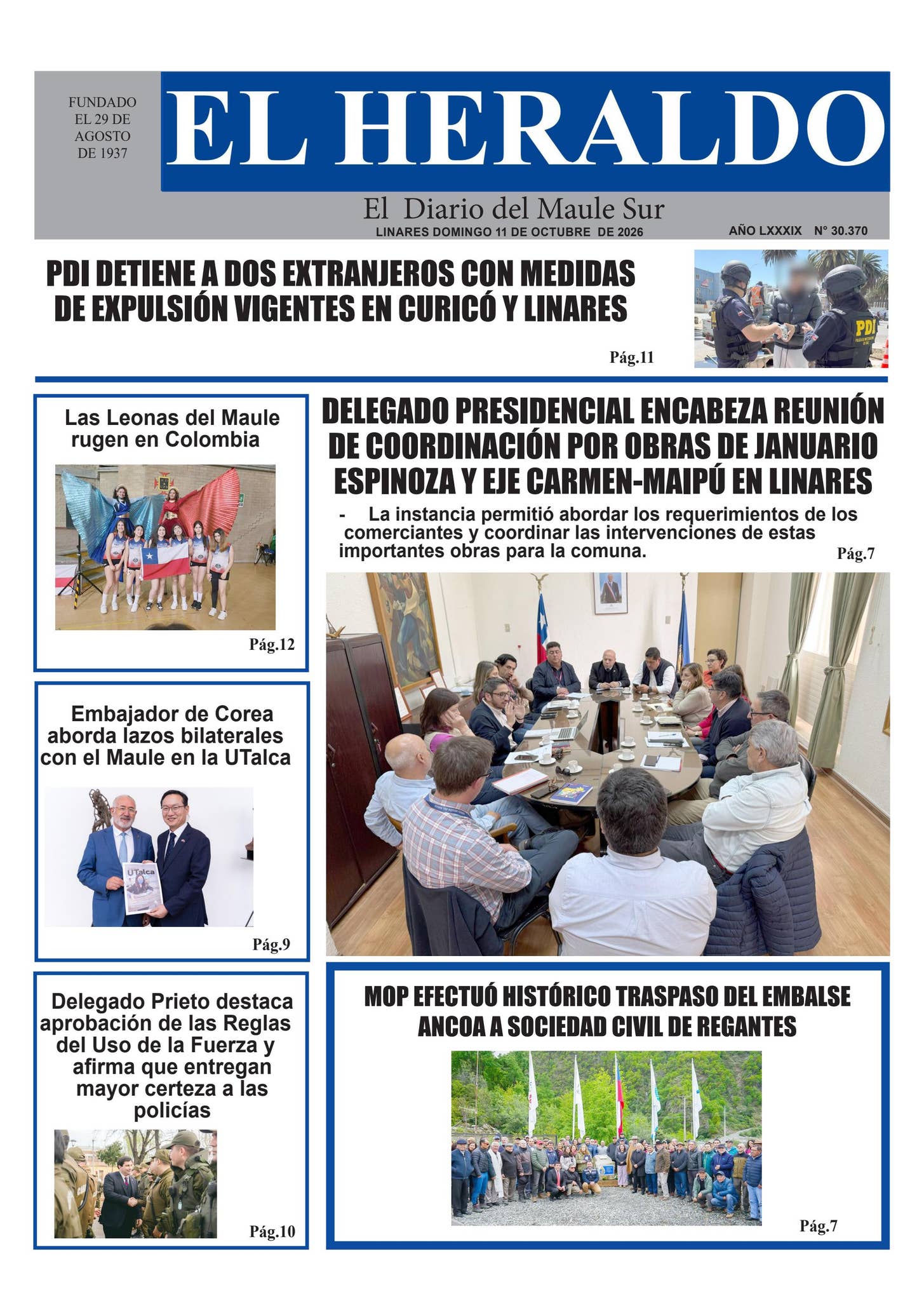 Domingo 11 de octubre 2026