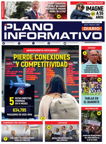 Plano Informativo Impreso, Año 11, No. 3885