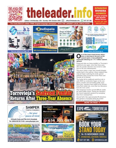 EDITION 1149 OF THE COSTA BLANCA LEADER NEWSPAPER 12-18 October 2026 