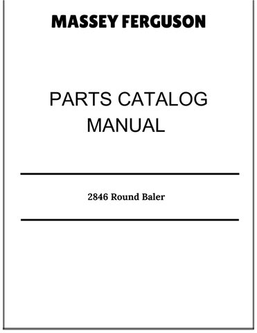 Massey Ferguson 2846 Round Baler Parts Catalog Manual