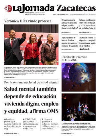 La Jornada Zacatecas 12 de Octubre de 2026