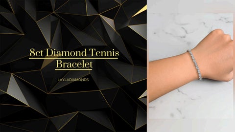 8ct Oval Cut Diamond Tennis Bracelet By Layla Diamonds