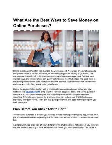What Are the Best Ways to Save Money on Online Purchases