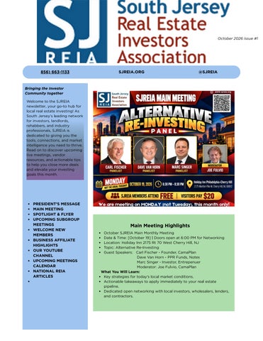 SJREIA Newsletter First Draft
