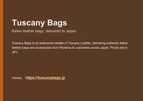 Tuscany-Bags-Japan
