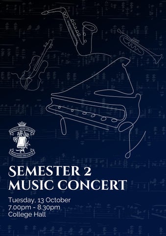 2026 Semester 2 Music Concert Programme