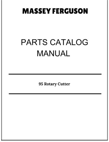 Massey Ferguson 95 Rotary Cutter Parts Catalog Manual