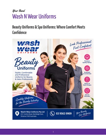 Beauty Uniforms & Spa Uniforms_ Where Comfort Meets Confidence