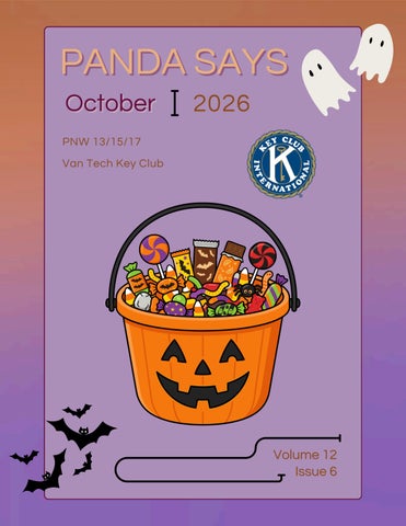 Van Tech Key Club October 2026 Newsletter