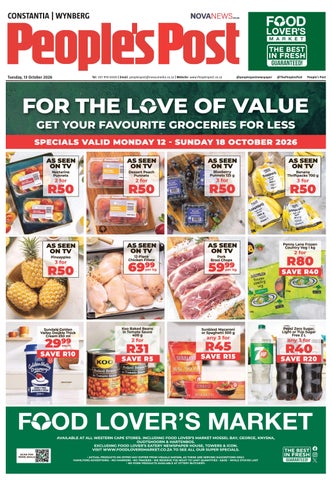 People’s Post Constantia/Wynberg E-edition 13 October 2026
