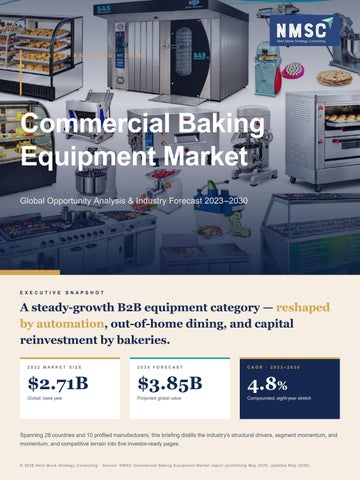 Commercial Baking Equipment Market Trends and Forecast
