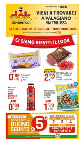 Offerte dal 22 Ottobre al 1 Novembre Palagiano