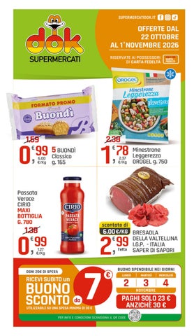 Offerte dal 22 Ottobre al 1 Novembre Lecce