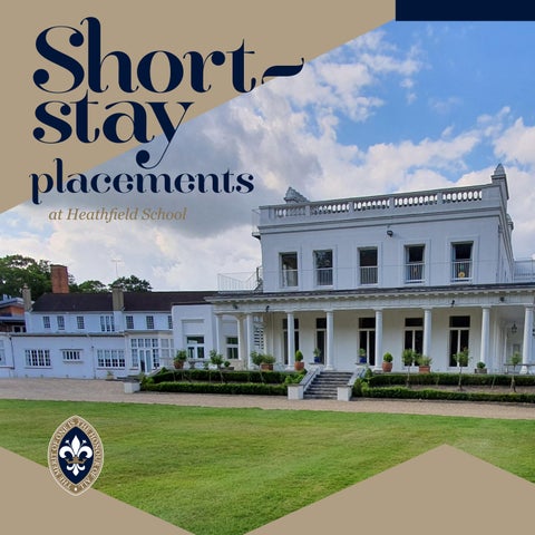 Short Stay placements brochure
