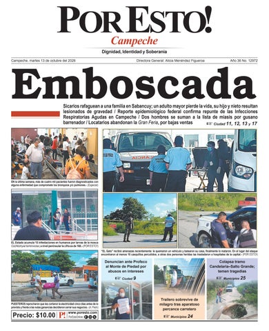 PORTADA POR ESTO CAMPECHE, MARTES 13 DE OCTUBRE DE 2026